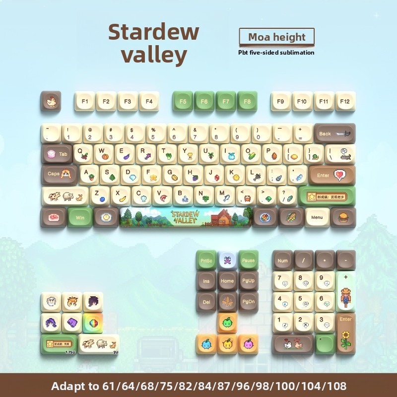 Gaming Accessories Aesthetic - 112 adet Stardew Valley özel tasarım
