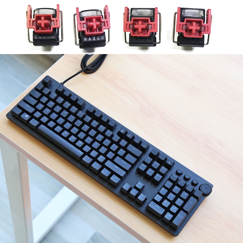 Gaming Accessories Aesthetic - 4 adet V2 Slient Liner Kırmızı