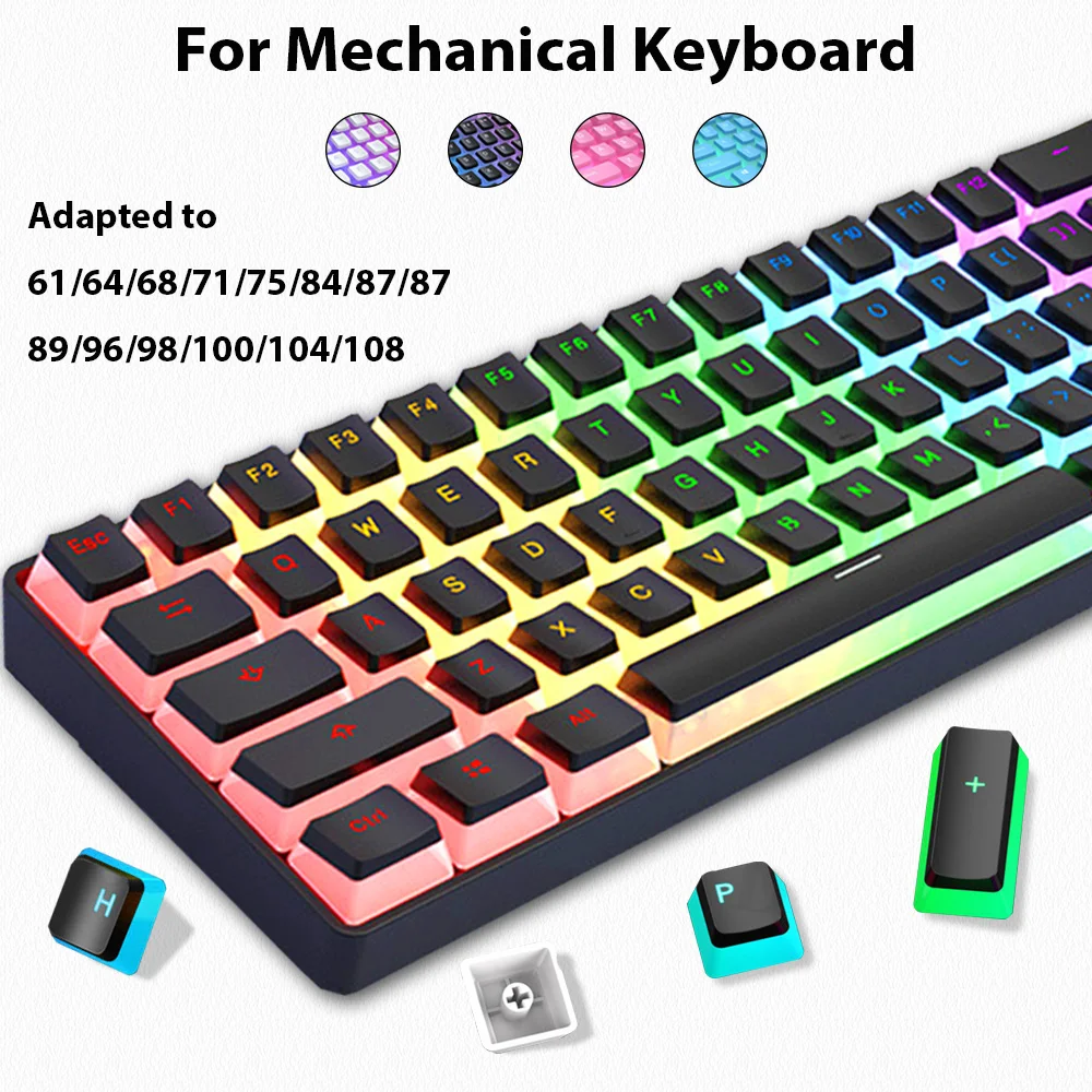 129 Tuşları Puding Keycaps PBT - Gaming Accessories Aesthetic incelemesi ve fiyatı