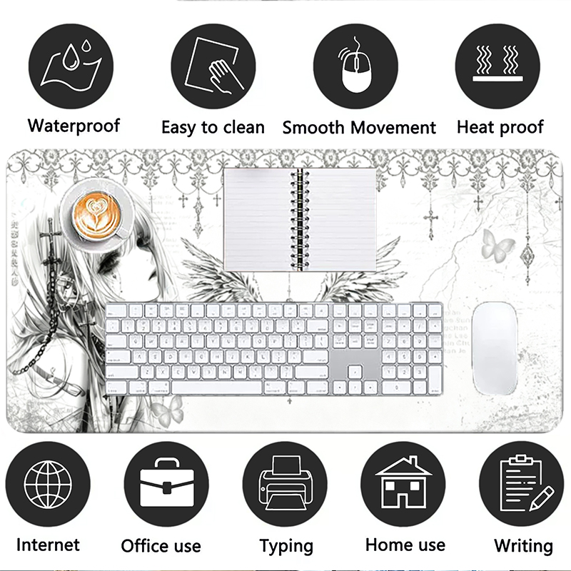 Deri Mousepad Siyah Beyaz Anim - Gaming Accessories Rack incelemesi ve fiyatı